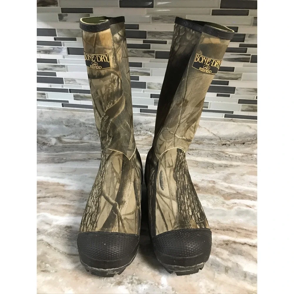 Bone Dry Waterproof Rubber 1000 grams Thinsulate Boots Steel Shank Men's Sz 8